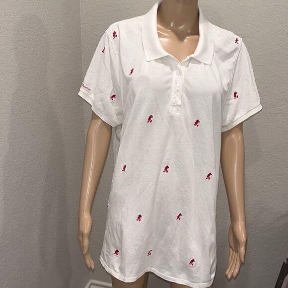 Vintage Disney Mickey Mouse polo shirt with appliqués - Picture 1 of 3